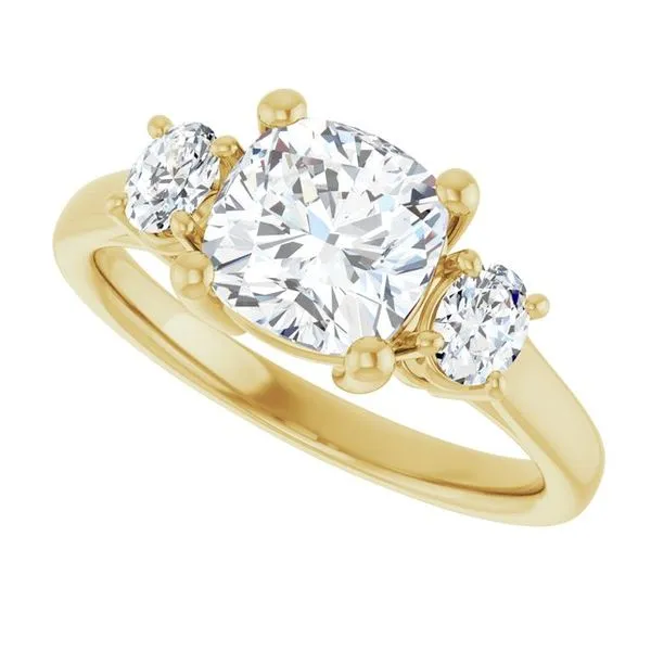 Three-Stone Engagement Ring Image 5 Paul James Jewelers Angels Camp, CA