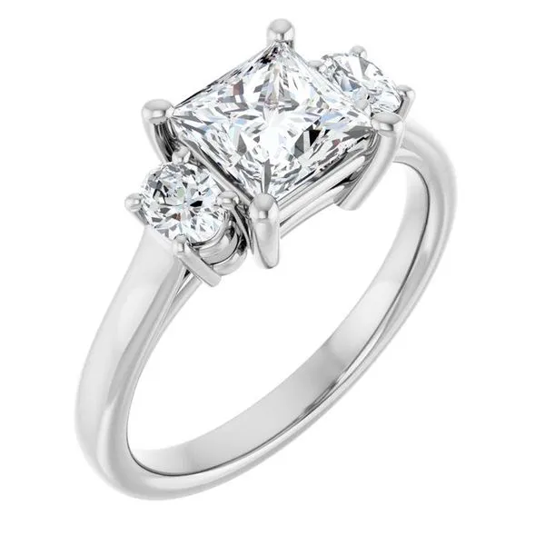 Three-Stone Engagement Ring Hudson Valley Goldsmith New Paltz, NY