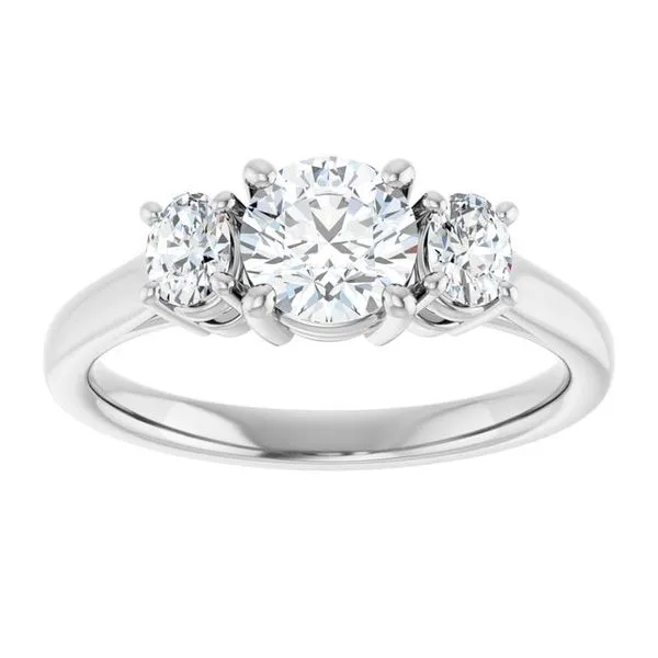Three-Stone Engagement Ring Image 3 Don's Jewelry & Design Washington, IA