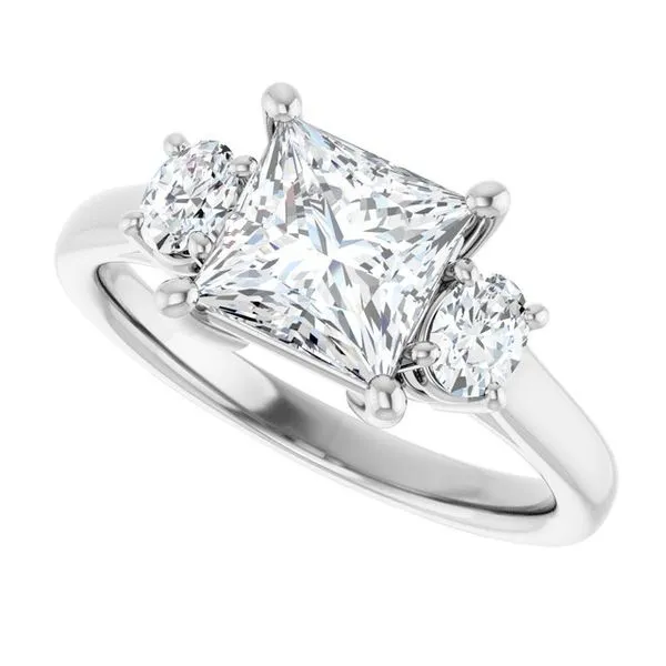 Three-Stone Engagement Ring Image 5 Natale Jewelers Sewell, NJ