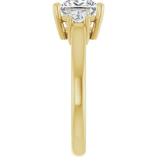 Three-Stone Engagement Ring Image 4 Arezzo Jewelers Elmwood Park, IL