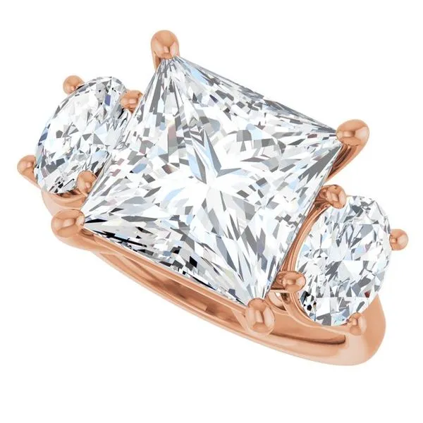 Three-Stone Engagement Ring Image 5 Austin's Fine Diamonds & Jewelry Lyndhurst, NJ