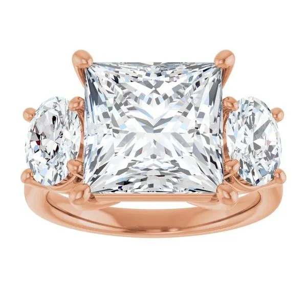 Three-Stone Engagement Ring Image 3 Don's Jewelry & Design Washington, IA