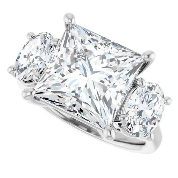 Three-Stone Engagement Ring Image 5 Don's Jewelry & Design Washington, IA