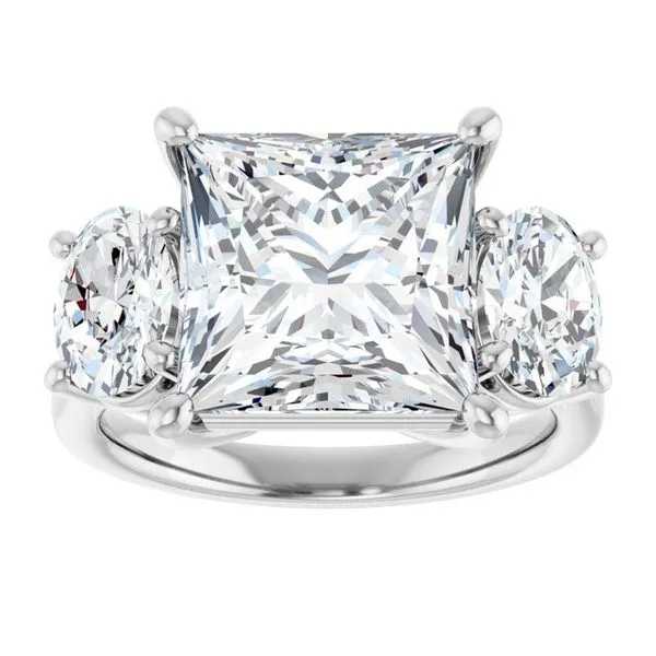 Three-Stone Engagement Ring Image 3 Raleigh Diamond Fine Jewelry Raleigh, NC