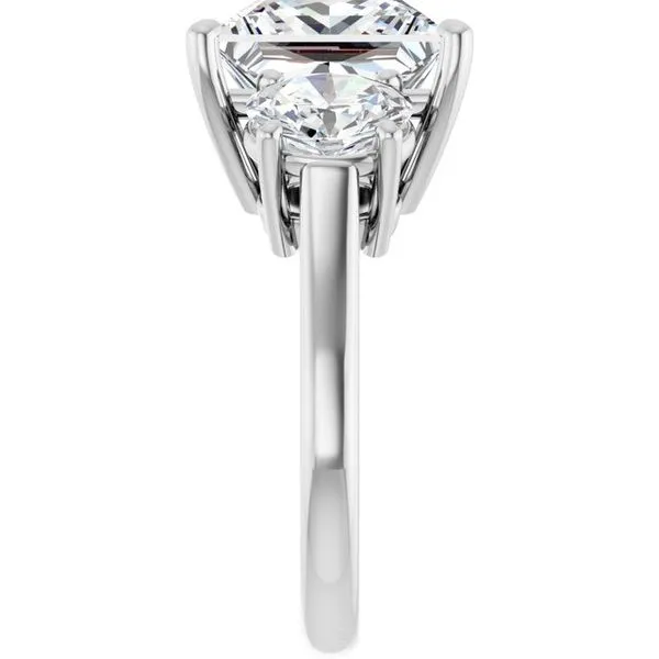 Three-Stone Engagement Ring Image 4 Raleigh Diamond Fine Jewelry Raleigh, NC
