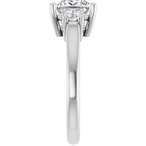 Three-Stone Engagement Ring Image 4 JF Jones Jewelers Rochester, NY