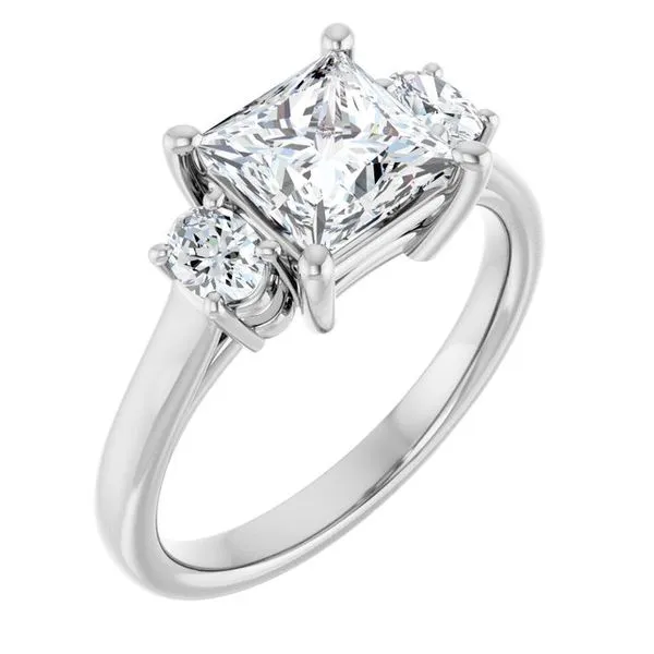 Three-Stone Engagement Ring J. Thomas Jewelers Rochester Hills, MI