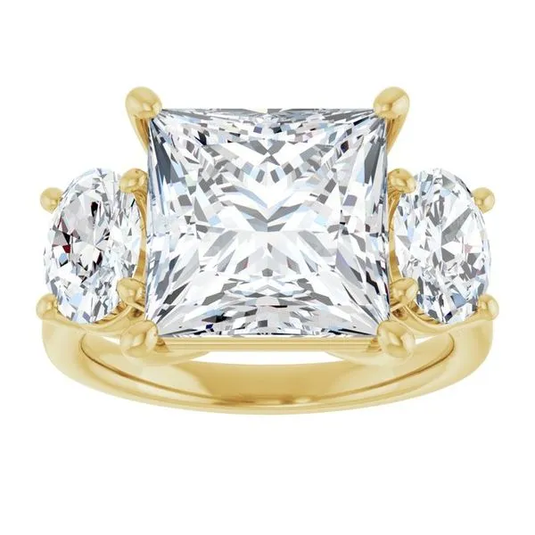 Three-Stone Engagement Ring Image 3 The Ring Austin Round Rock, TX