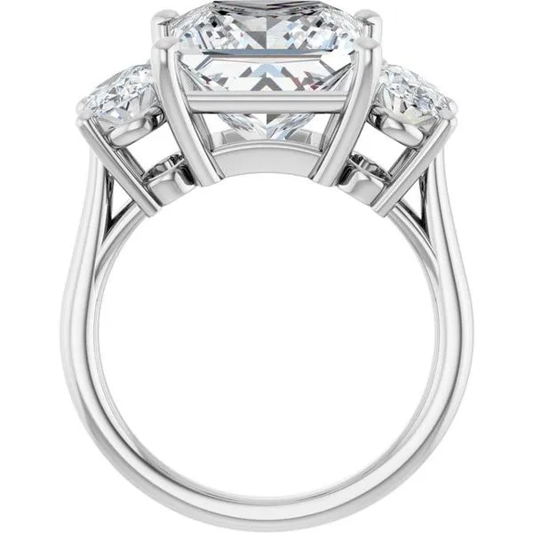 Three-Stone Engagement Ring Image 2 J. West Jewelers Round Rock, TX