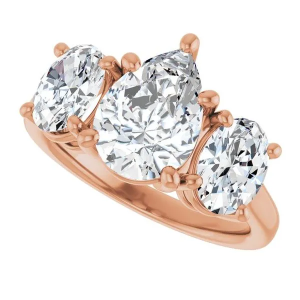 Three-Stone Engagement Ring Image 5 Ocean View Jewelers Millville, DE
