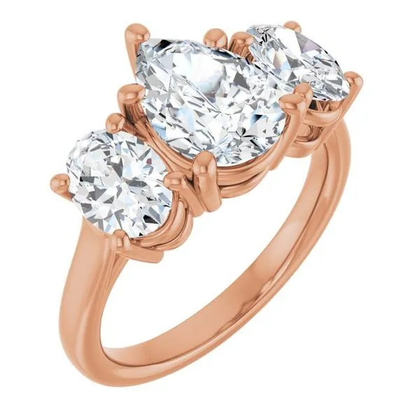 Three-Stone Engagement Ring J. West Jewelers Round Rock, TX