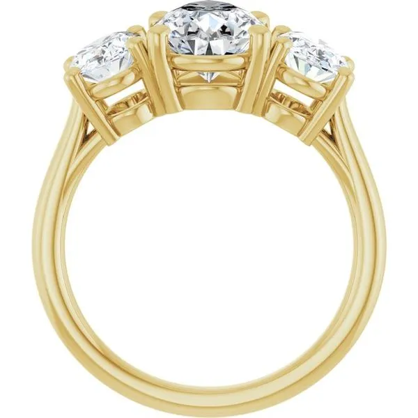 Three-Stone Engagement Ring Image 2 J. West Jewelers Round Rock, TX