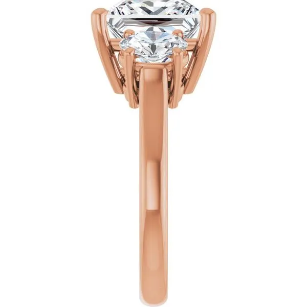 Three-Stone Engagement Ring Image 4 Austin's Fine Diamonds & Jewelry Lyndhurst, NJ