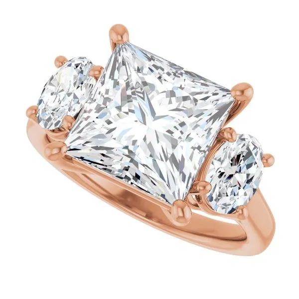 Three-Stone Engagement Ring Image 5 Paul James Jewelers Angels Camp, CA