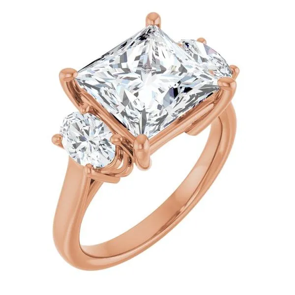 Three-Stone Engagement Ring The Ring Austin Round Rock, TX