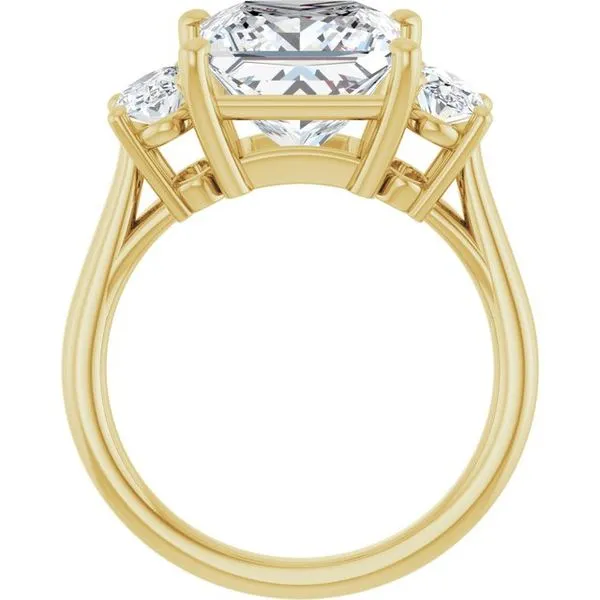 Three-Stone Engagement Ring Image 2 Arezzo Jewelers Elmwood Park, IL