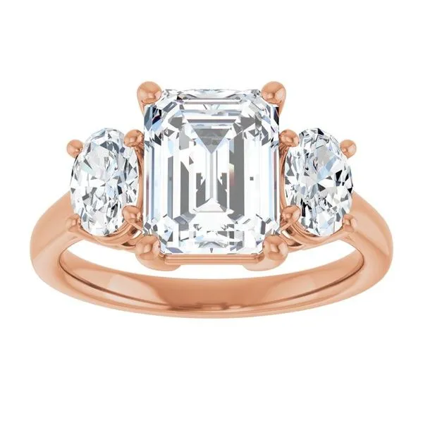 Three-Stone Engagement Ring Image 3 Don's Jewelry & Design Washington, IA