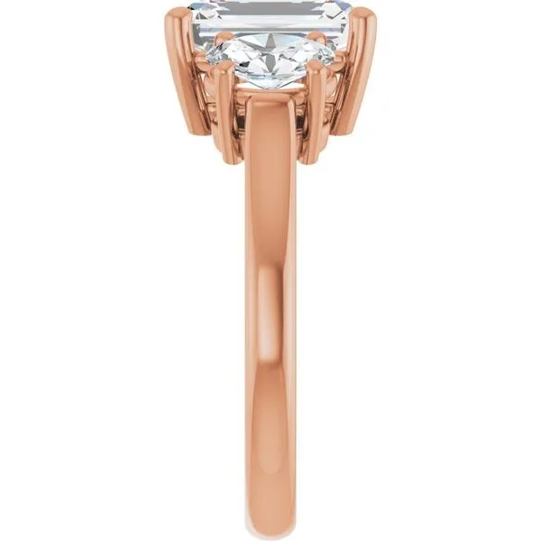 Three-Stone Engagement Ring Image 4 J. West Jewelers Round Rock, TX