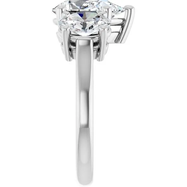 Three-Stone Engagement Ring Image 4 Austin's Fine Diamonds & Jewelry Lyndhurst, NJ