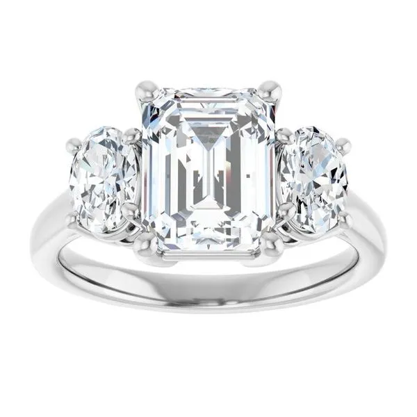 Three-Stone Engagement Ring Image 3 Shipley's Fine Jewelry Hampstead, MD