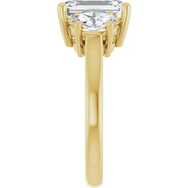 Three-Stone Engagement Ring Image 4 Jimmy Smith Jewelers Decatur, AL