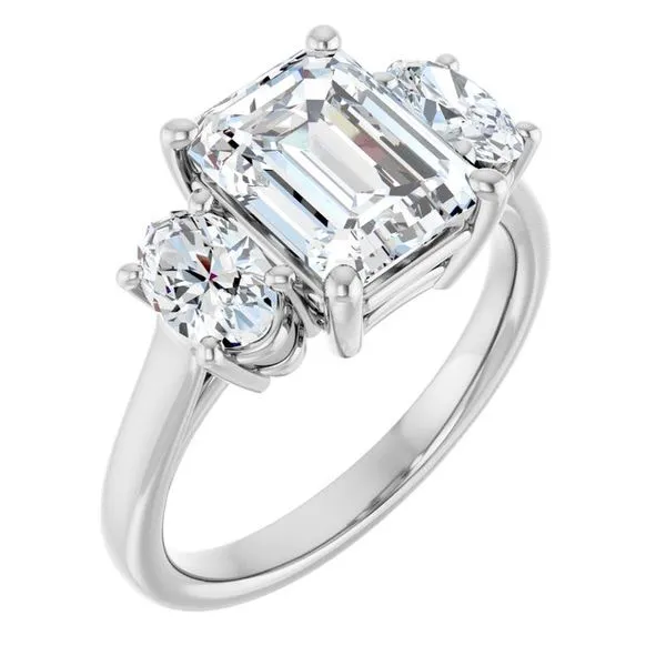 Three-Stone Engagement Ring Don's Jewelry & Design Washington, IA