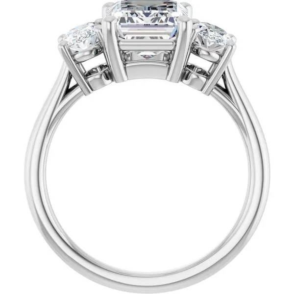 Three-Stone Engagement Ring Image 2 Ocean View Jewelers Millville, DE