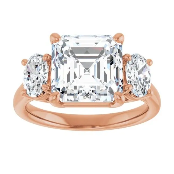 Three-Stone Engagement Ring Image 3 Ocean View Jewelers Millville, DE