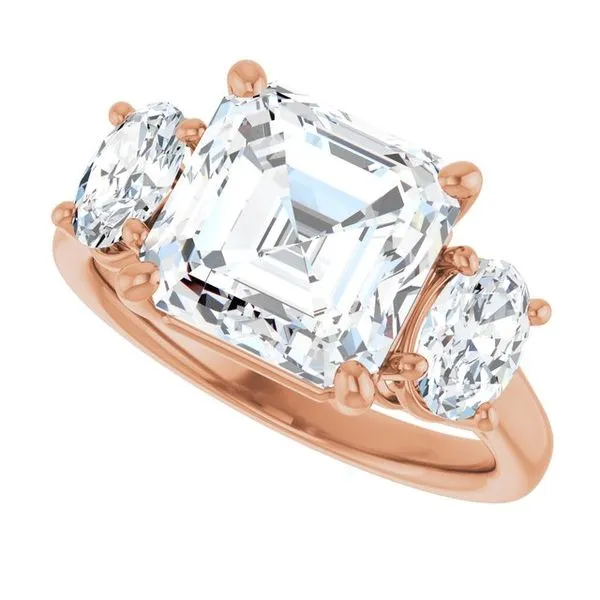 Three-Stone Engagement Ring Image 5 Clater Jewelers Louisville, KY