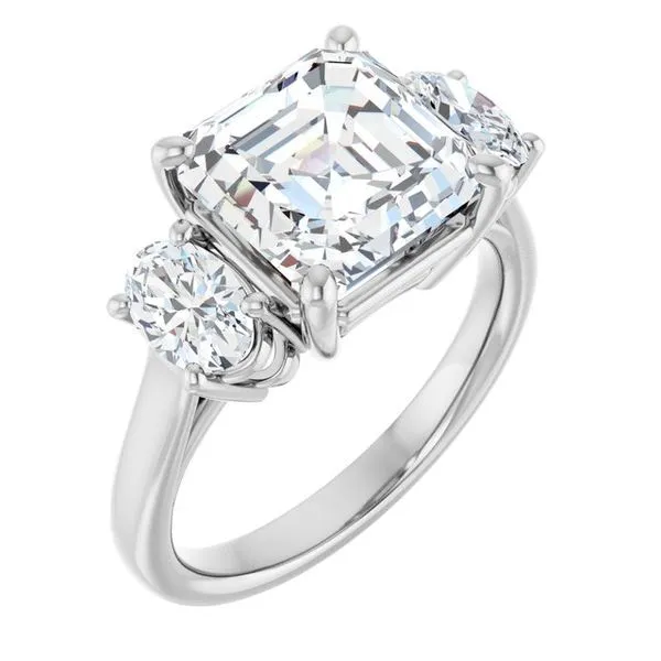 Three-Stone Engagement Ring J. West Jewelers Round Rock, TX