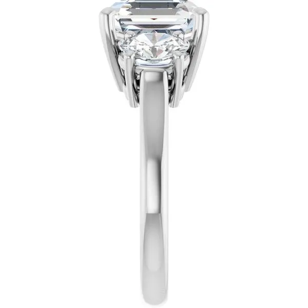 Three-Stone Engagement Ring Image 4 Clater Jewelers Louisville, KY
