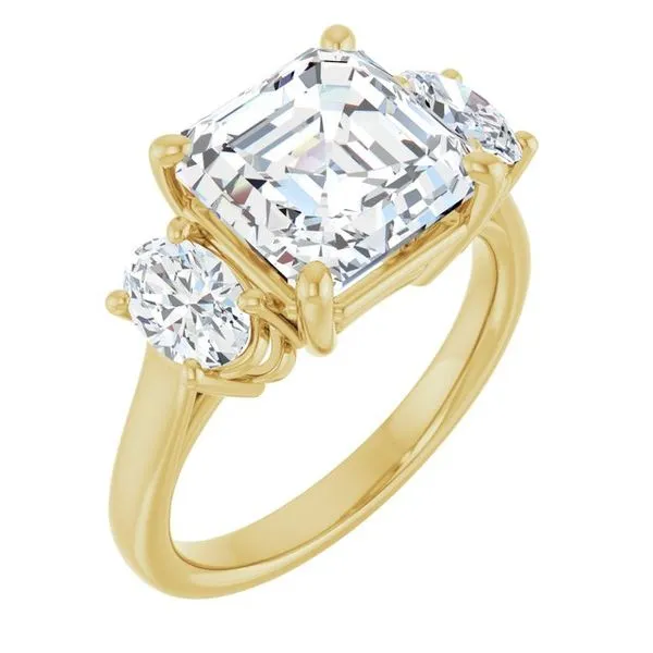Three-Stone Engagement Ring Clater Jewelers Louisville, KY