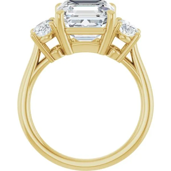 Three-Stone Engagement Ring Image 2 Arezzo Jewelers Elmwood Park, IL