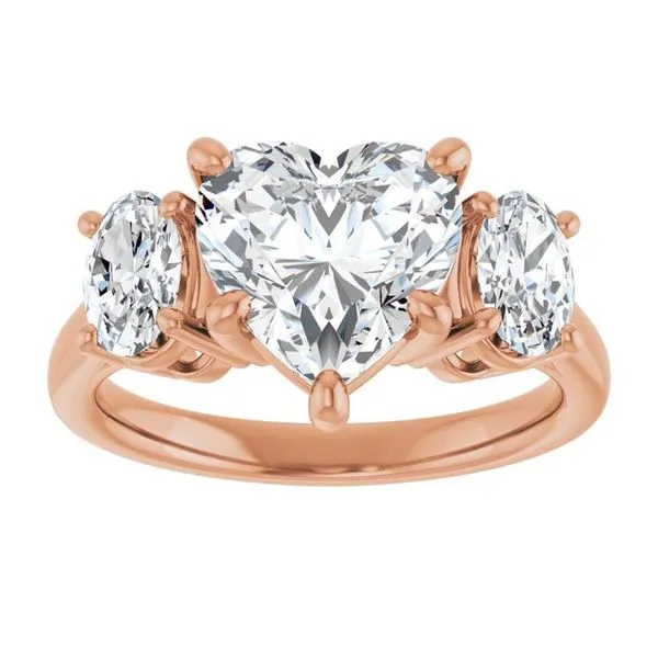 Three-Stone Engagement Ring Image 3 Mark Jewellers La Crosse, WI