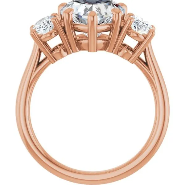 Three-Stone Engagement Ring Image 2 The Jewelry Source El Segundo, CA