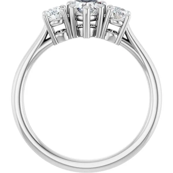 Three-Stone Engagement Ring Image 2 Arezzo Jewelers Elmwood Park, IL