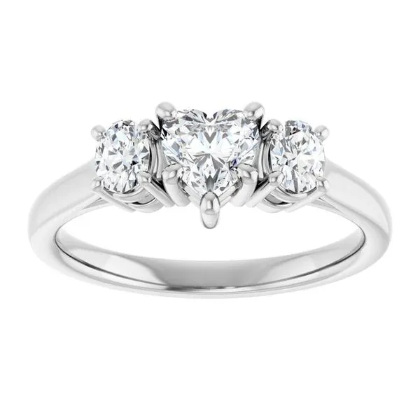 Three-Stone Engagement Ring Image 3 Arezzo Jewelers Elmwood Park, IL