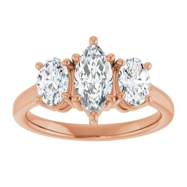 Three-Stone Engagement Ring Image 3 Don's Jewelry & Design Washington, IA