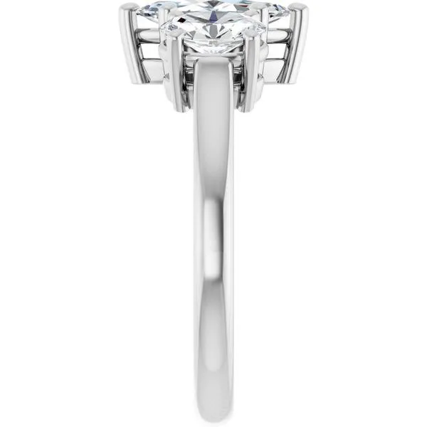 Three-Stone Engagement Ring Image 4 JF Jones Jewelers Rochester, NY