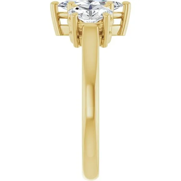 Three-Stone Engagement Ring Image 4 Raleigh Diamond Fine Jewelry Raleigh, NC