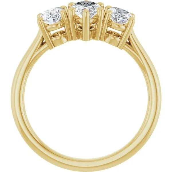 Three-Stone Engagement Ring Image 2 Ocean View Jewelers Millville, DE