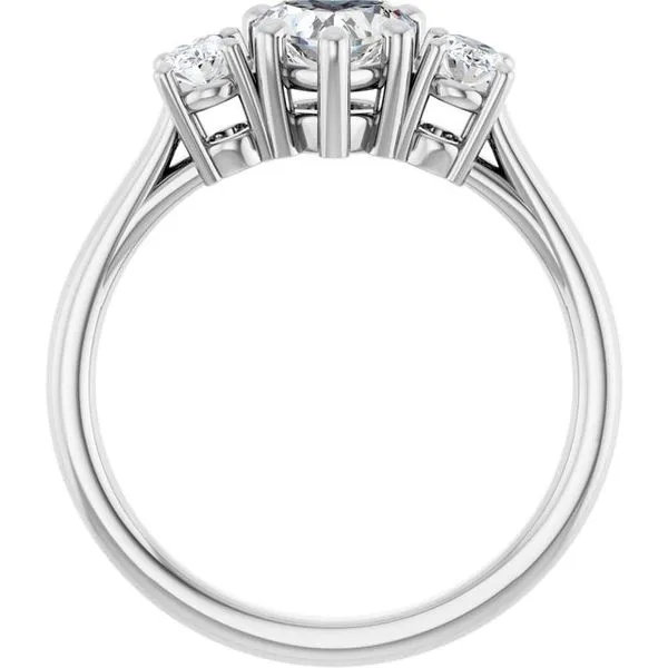 Three-Stone Engagement Ring Image 2 Arezzo Jewelers Elmwood Park, IL
