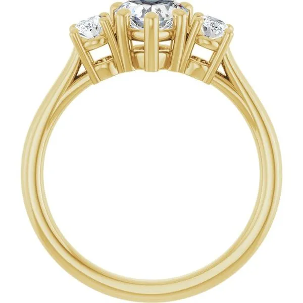 Three-Stone Engagement Ring Image 2 Arezzo Jewelers Elmwood Park, IL