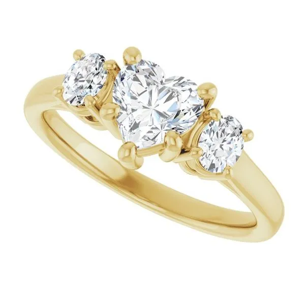 Three-Stone Engagement Ring Image 5 Jimmy Smith Jewelers Decatur, AL