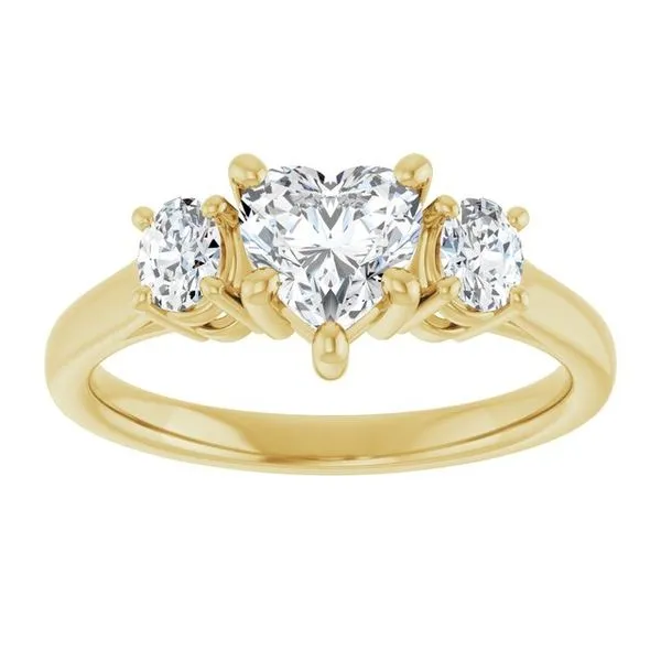 Three-Stone Engagement Ring Image 3 J. West Jewelers Round Rock, TX
