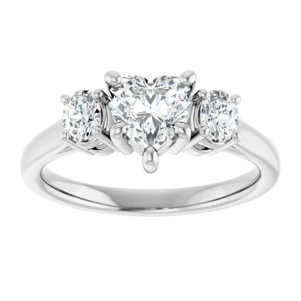 Three-Stone Engagement Ring Image 3 Clater Jewelers Louisville, KY