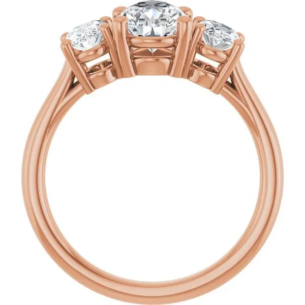 Three-Stone Engagement Ring Image 2 J. Thomas Jewelers Rochester Hills, MI