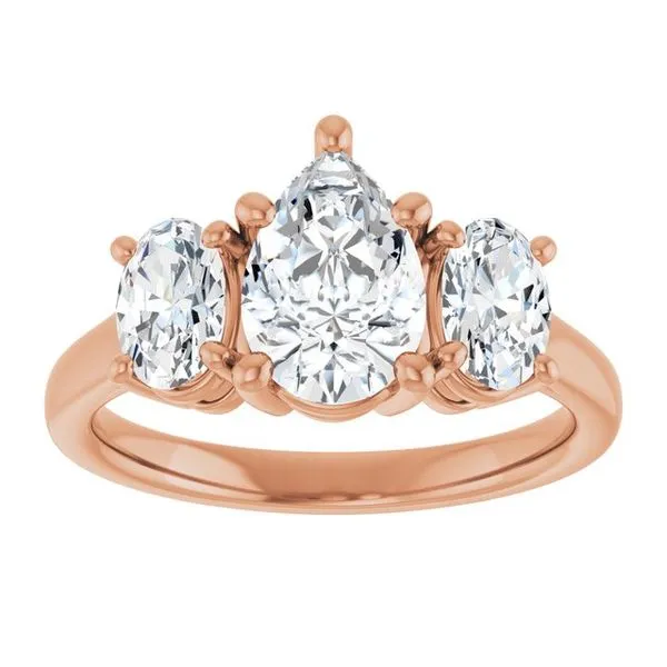 Three-Stone Engagement Ring Image 3 The Ring Austin Round Rock, TX