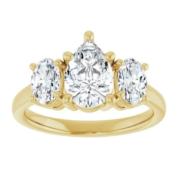 Three-Stone Engagement Ring Image 3 The Ring Austin Round Rock, TX